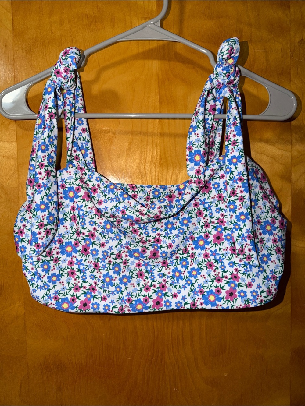 Floral bikini top